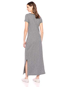 Amazon Brand - Daily Ritual Women's Lived-in Cotton Short-Sleeve Crewneck Maxi Dress